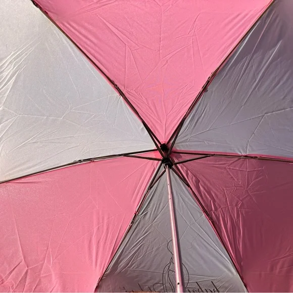 Baby Phat Pink and White Umbrella Travel Umbrella - Picture 8 of 8